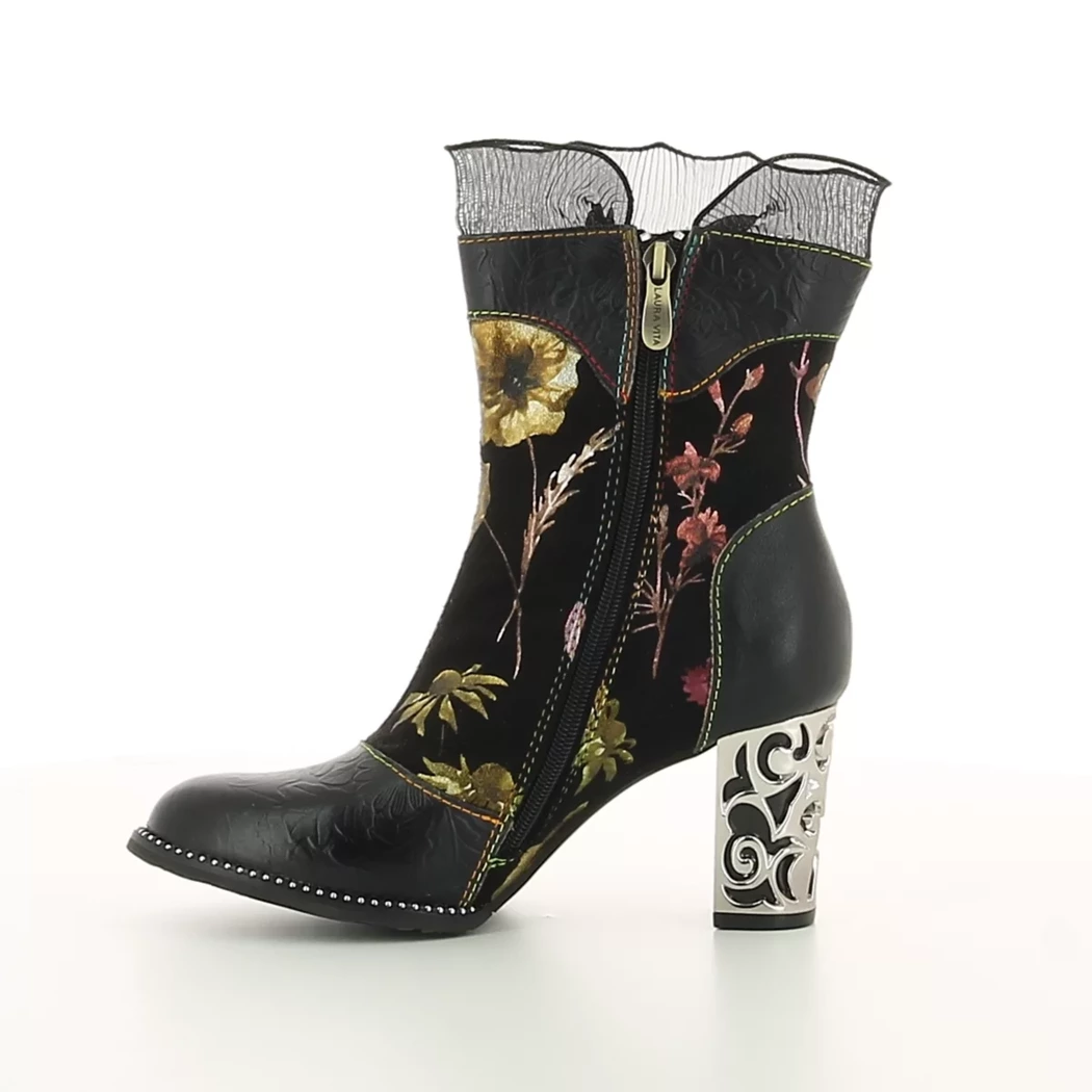 Image (4) de la chaussures Laura Vita - Boots Noir en Cuir
