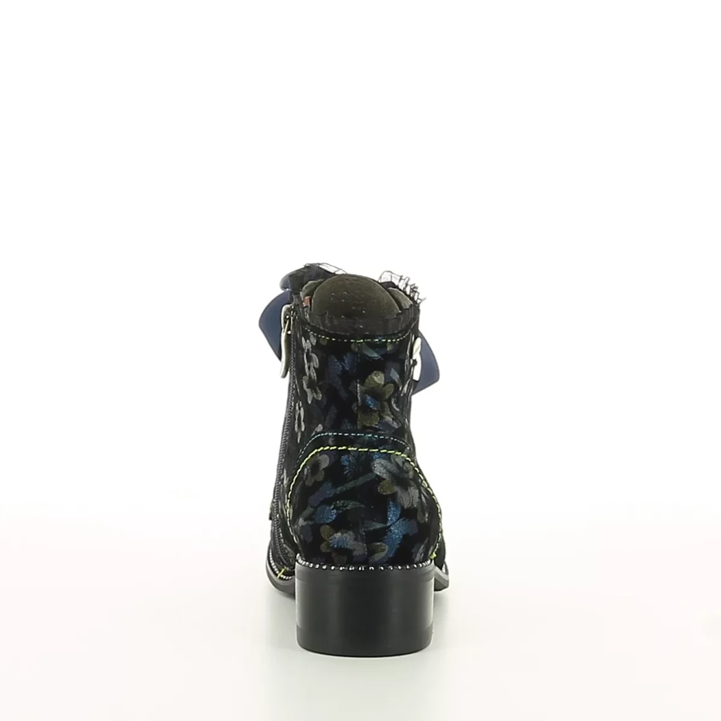 Image (3) de la chaussures Laura Vita - Bottines Bleu en Cuir nubuck