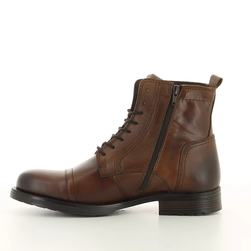 Image (4) de la chaussures Jack & Jones - Bottines Cuir naturel / Cognac en Cuir