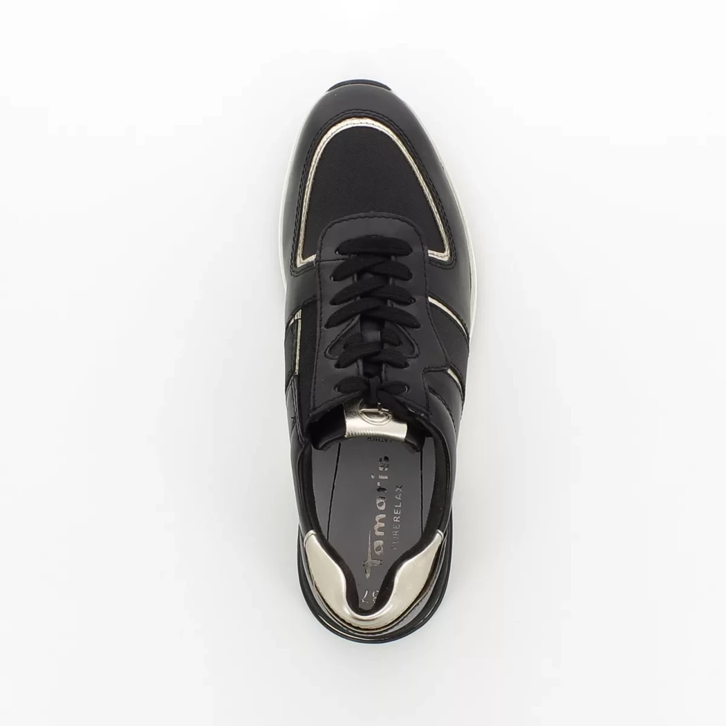Image (6) de la chaussures Tamaris - Baskets Noir en Cuir