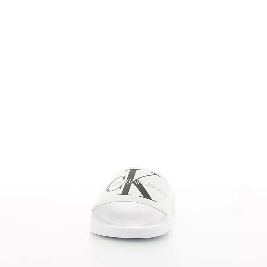 Image (5) de la chaussures Calvin Klein - Tongs et Plage Blanc en Textile