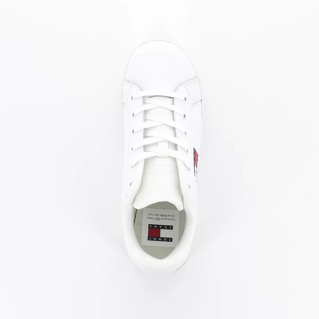 Image (6) de la chaussures Tommy jeans - Baskets Blanc en Cuir