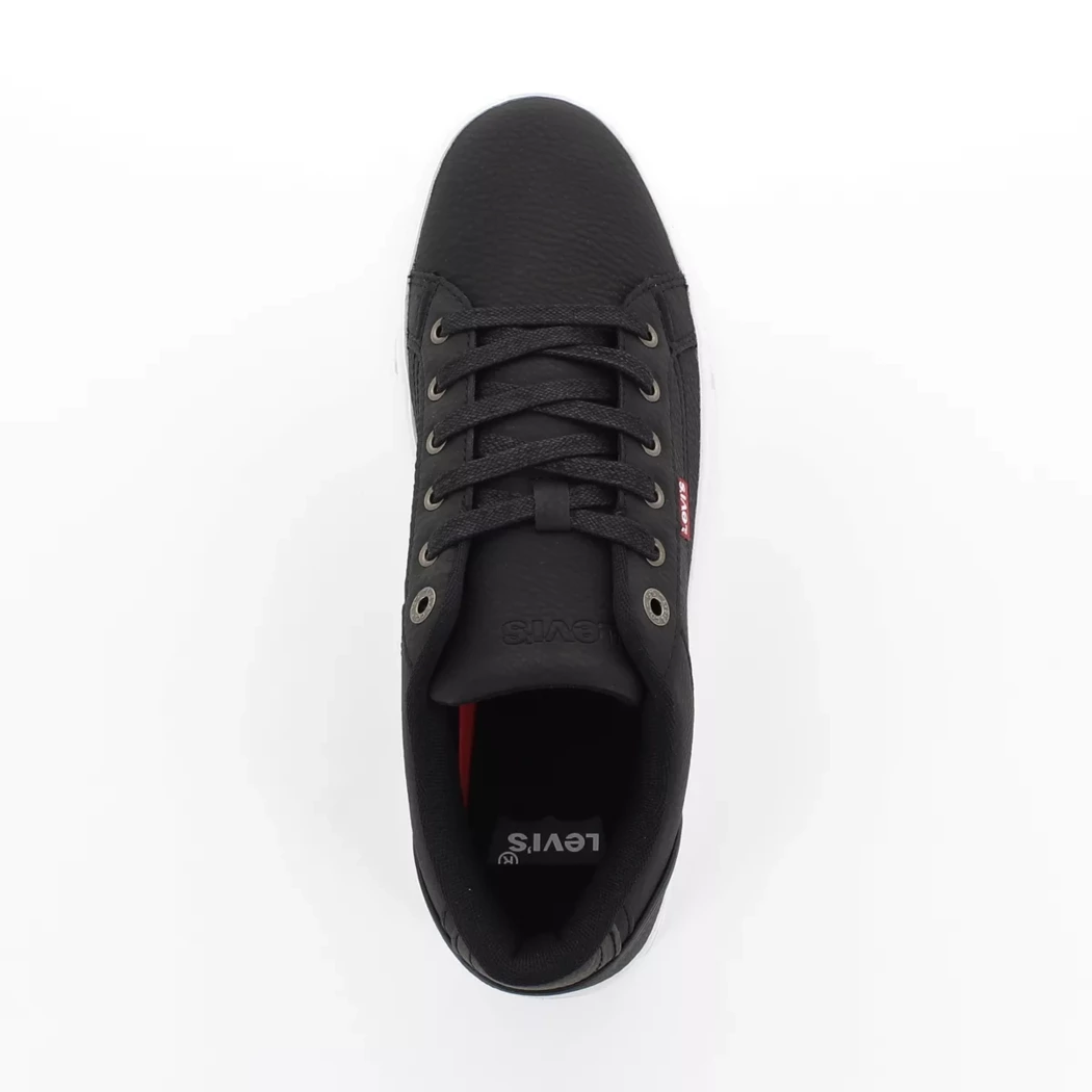 Image (6) de la chaussures Levi's - Baskets Noir en Cuir synthétique