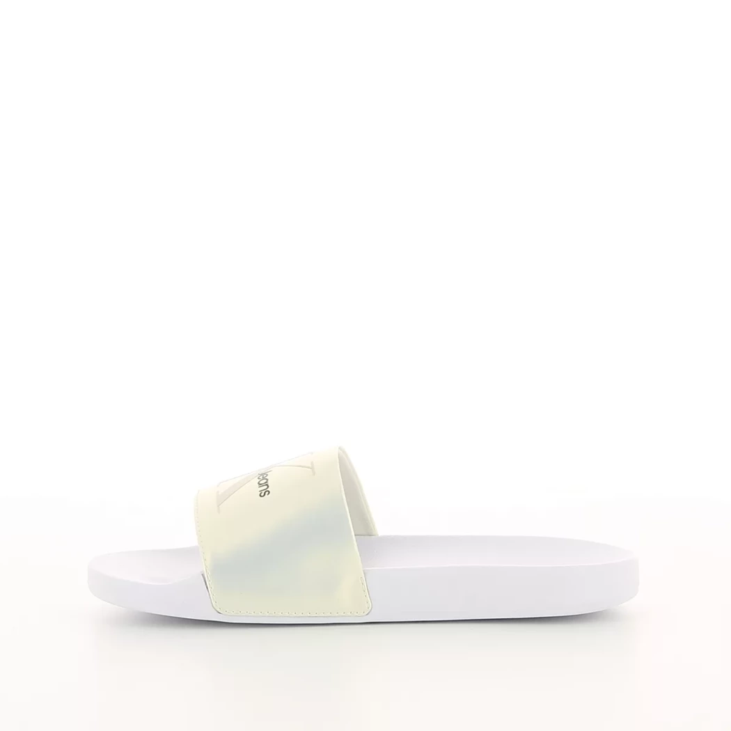 Image (4) de la chaussures Calvin Klein - Tongs et Plage Blanc en Cuir synthétique