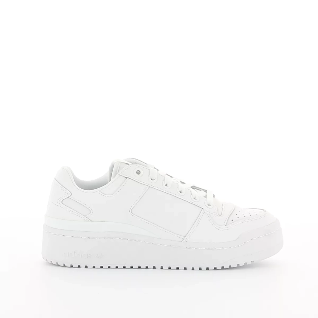 Image (2) de la chaussures Adidas - Baskets Blanc en Cuir