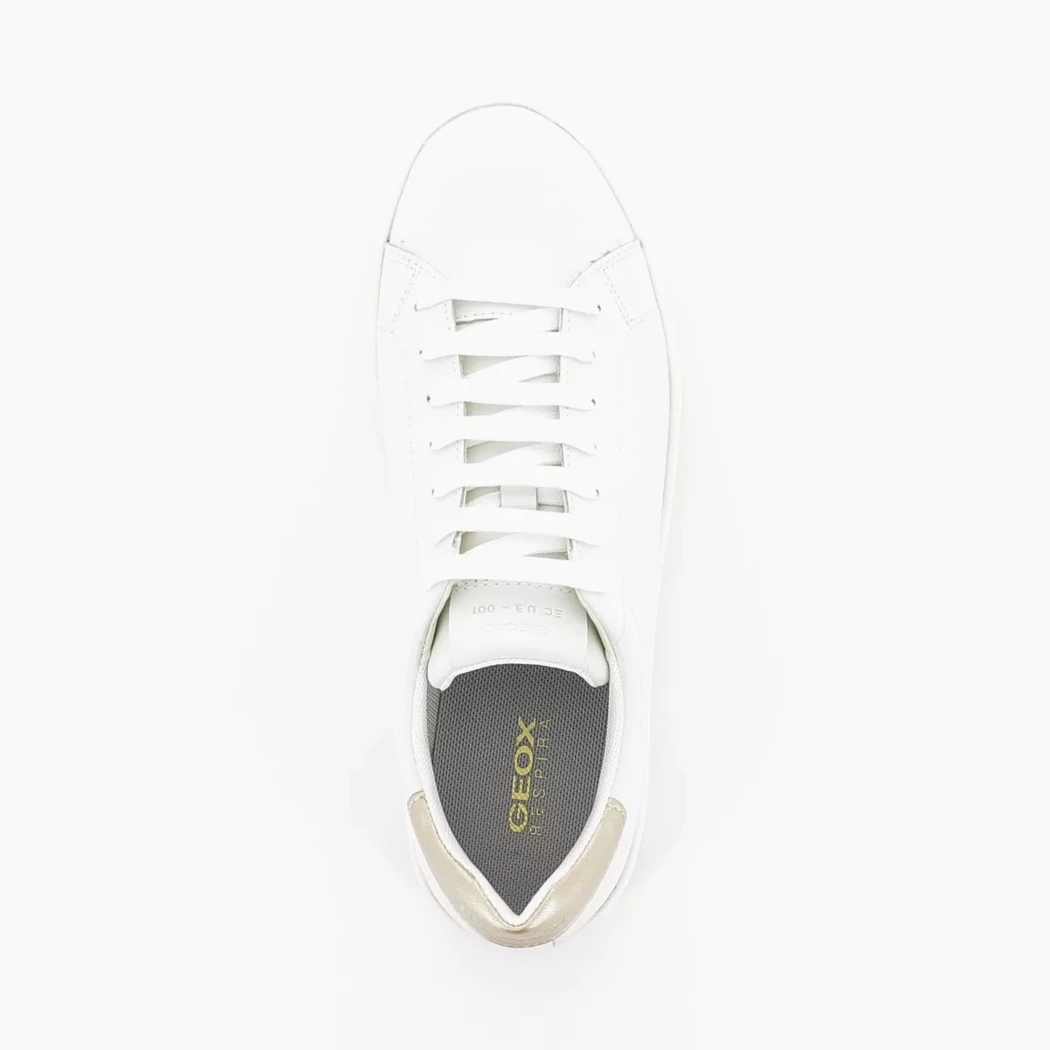 Image (6) de la chaussures Geox - Baskets Blanc en Cuir