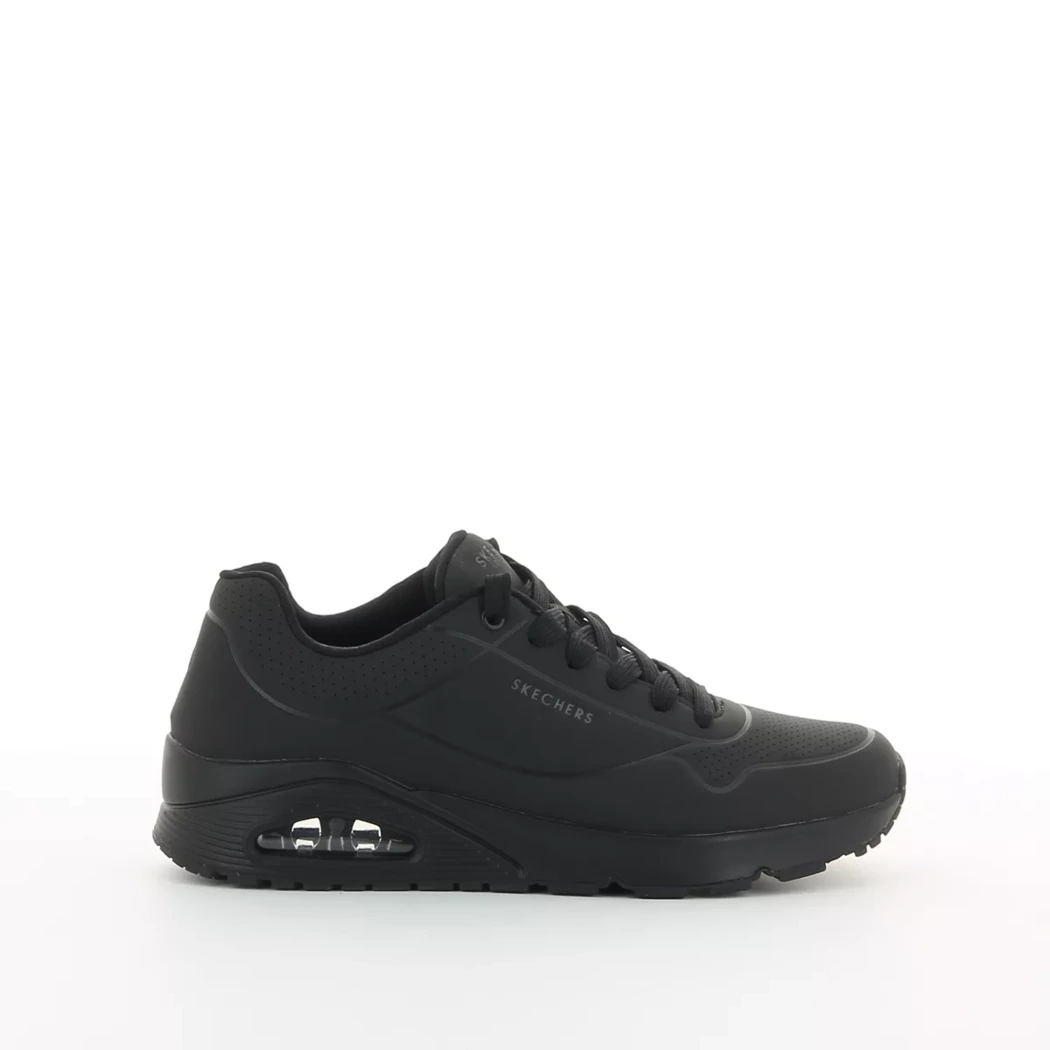 Image (2) de la chaussures Skechers - Baskets Noir en Cuir synthétique