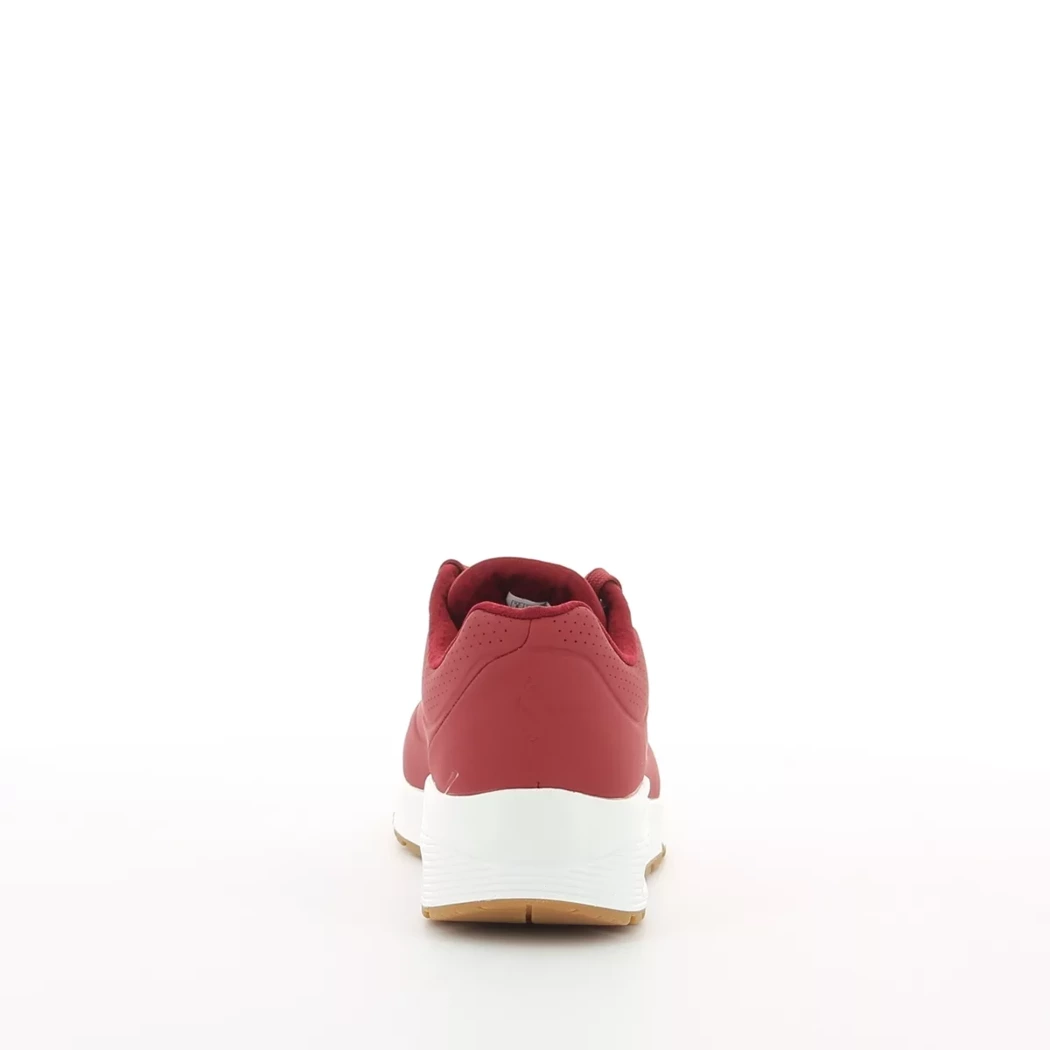 Image (3) de la chaussures Skechers - Baskets Rouge en Cuir synthétique