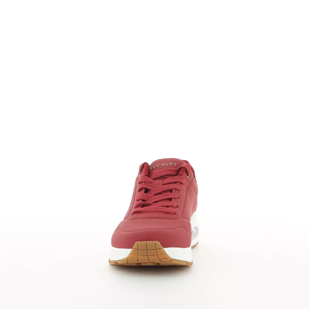 Image (5) de la chaussures Skechers - Baskets Rouge en Cuir synthétique