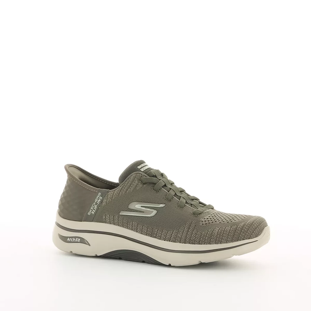 Image (1) de la chaussures Skechers - Baskets Taupe en Textile