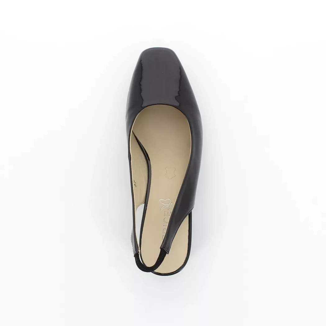 Image (6) de la chaussures Caprice - Escarpins Noir en Cuir vernis