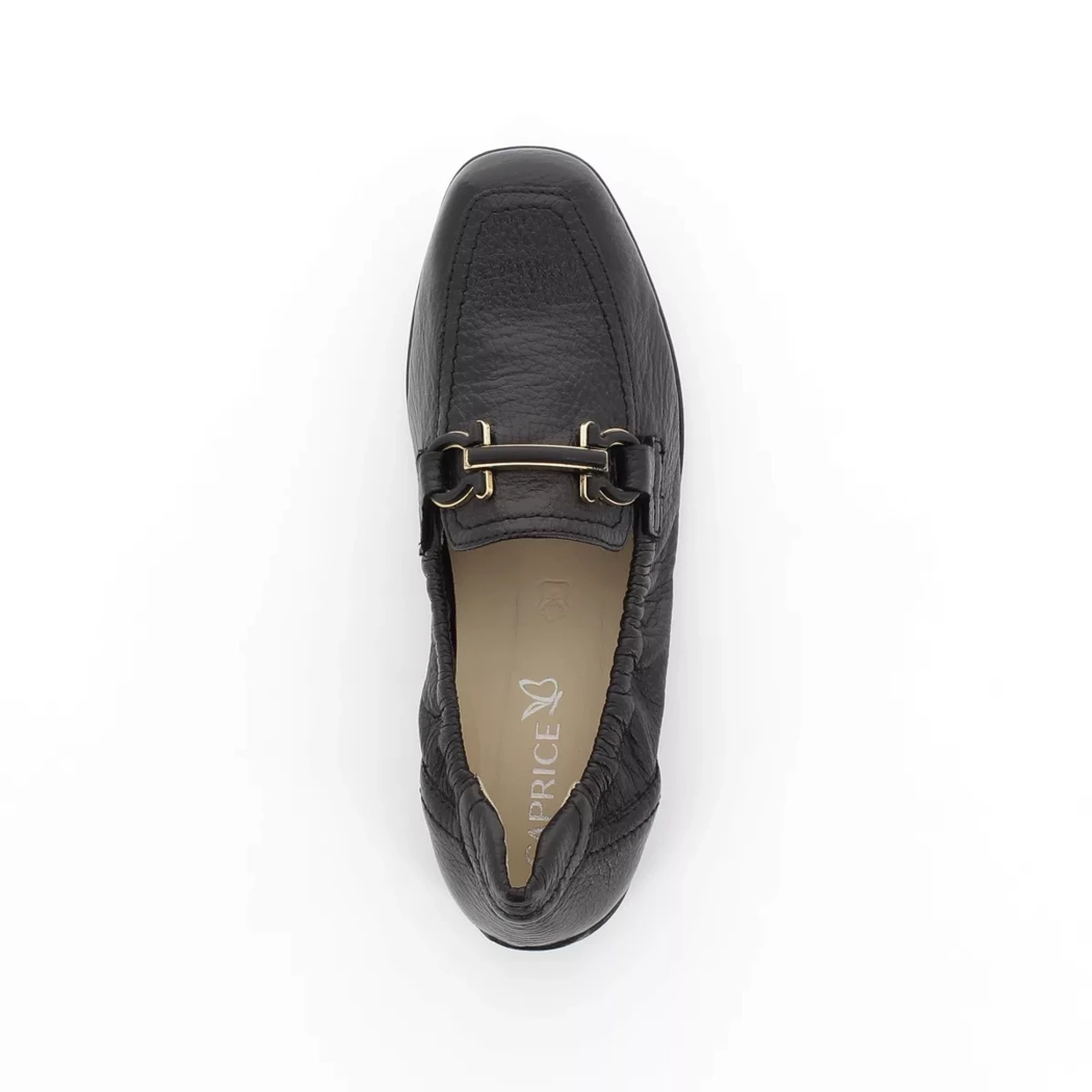 Image (6) de la chaussures Caprice - Mocassins Noir en Cuir