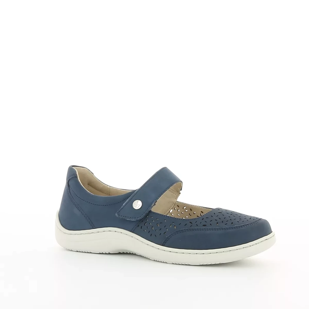 Image (1) de la chaussures Caprice - Ballerines Bleu en Cuir nubuck
