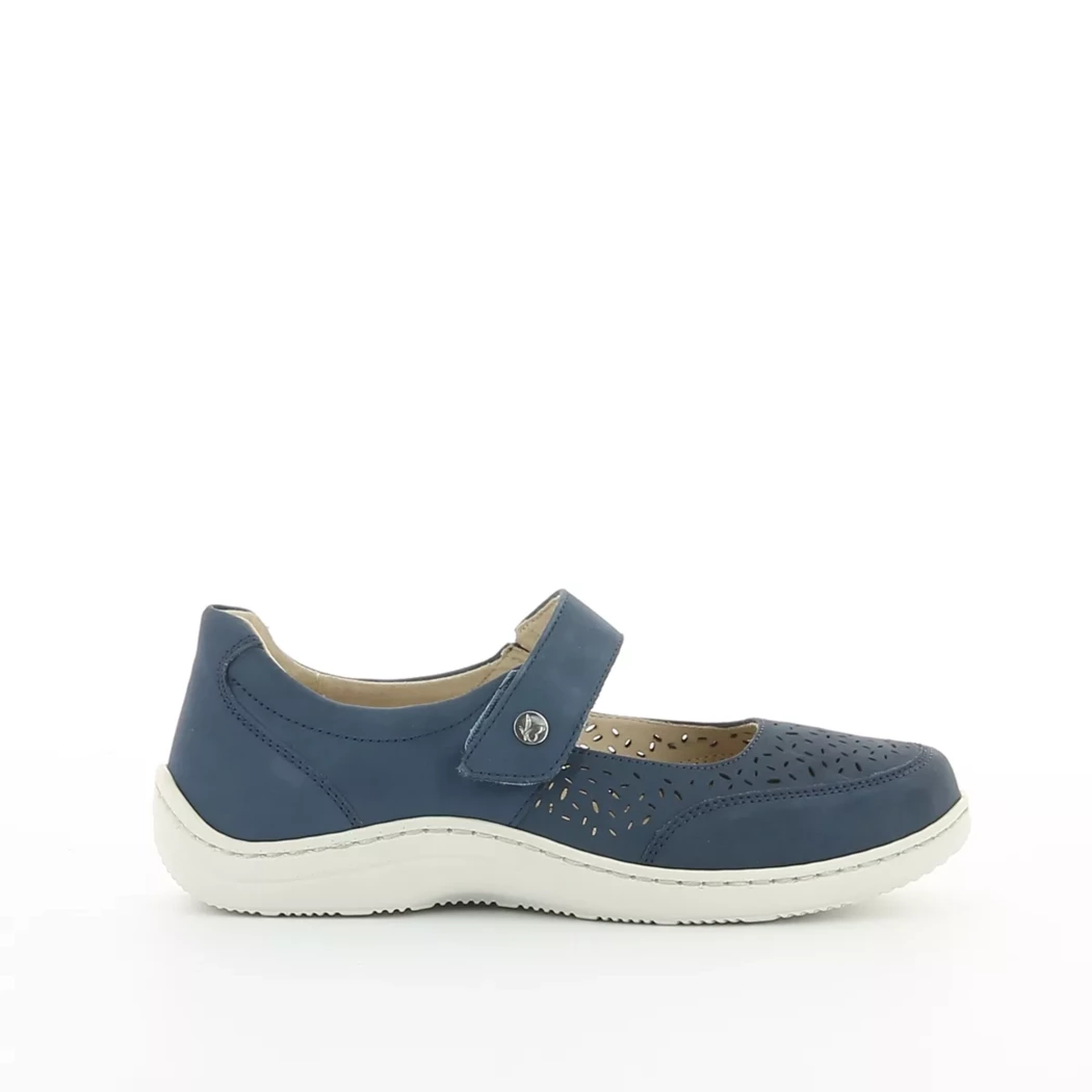Image (2) de la chaussures Caprice - Ballerines Bleu en Cuir nubuck