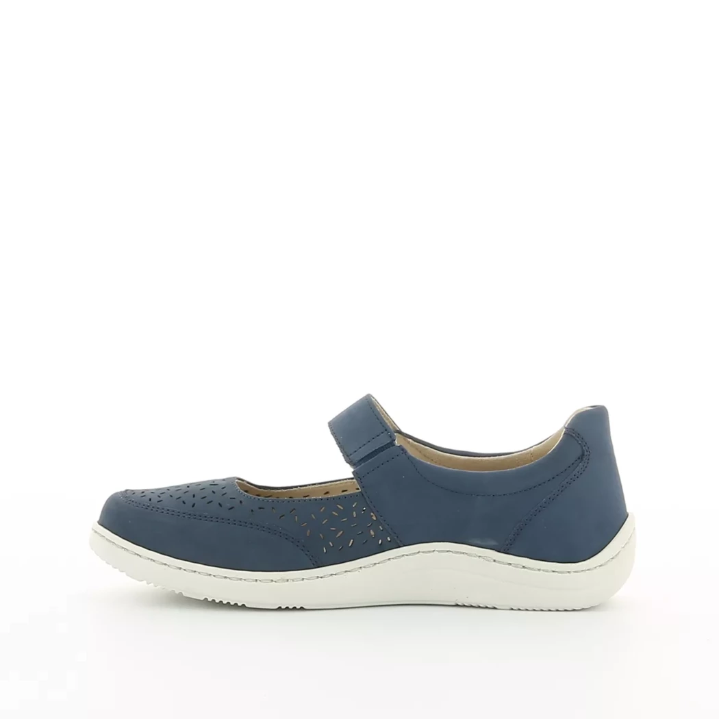 Image (4) de la chaussures Caprice - Ballerines Bleu en Cuir nubuck