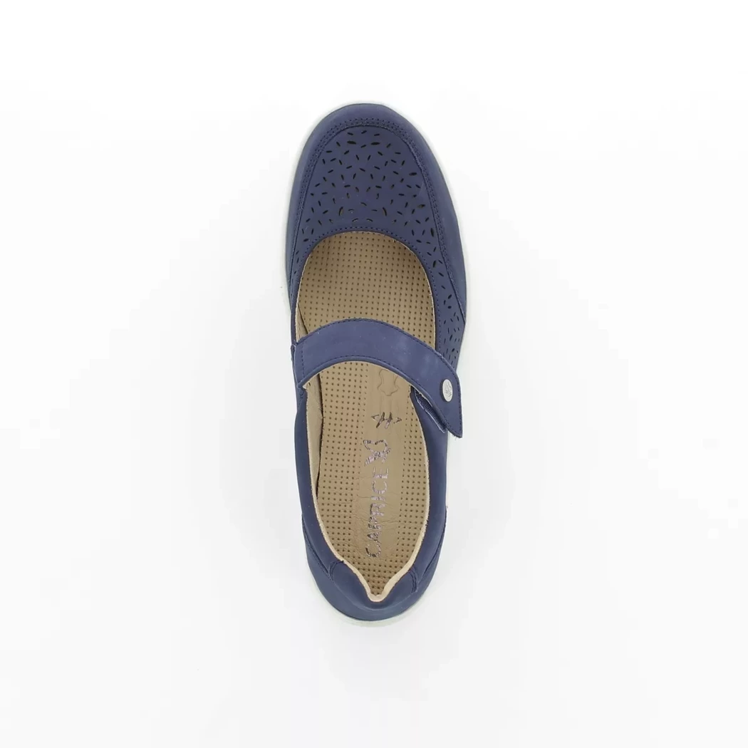 Image (6) de la chaussures Caprice - Ballerines Bleu en Cuir nubuck