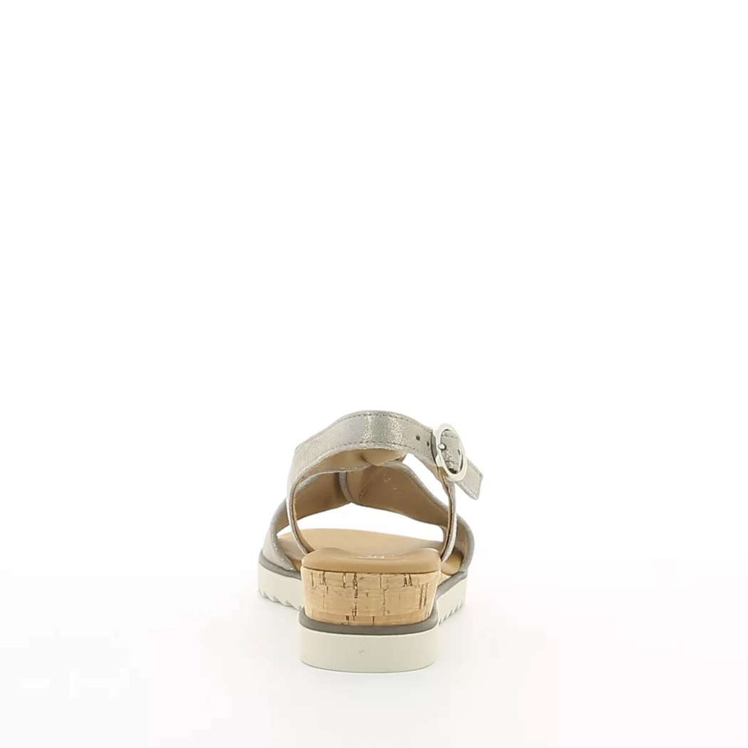 Image (3) de la chaussures Gabor - Sandales et Nu-Pieds Taupe en Cuir nubuck