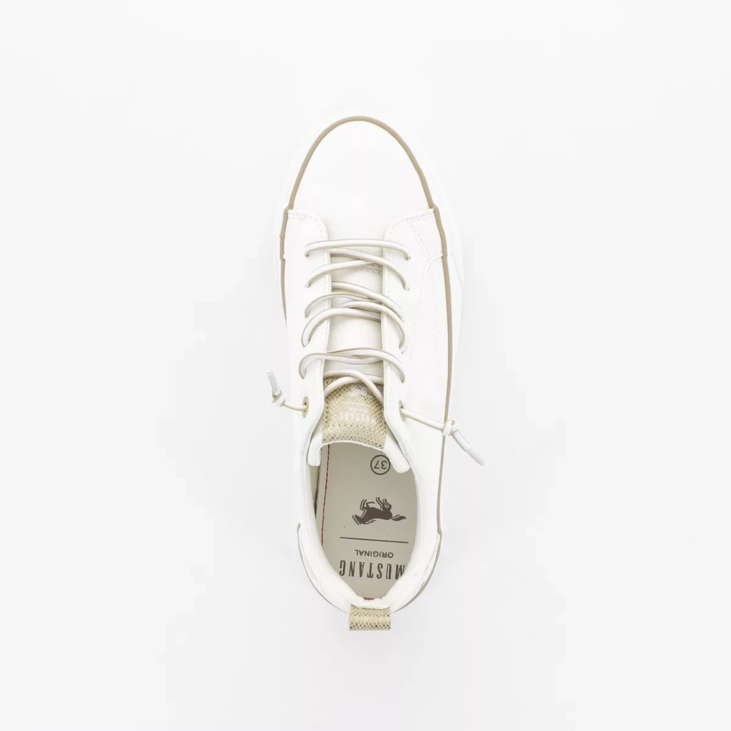 Image (6) de la chaussures Mustang - Baskets Blanc en Cuir synthétique