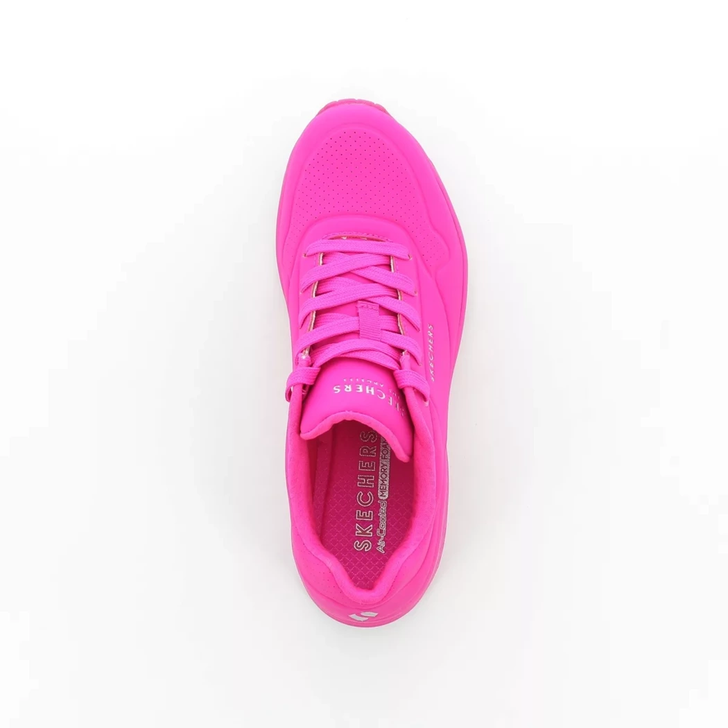 Image (6) de la chaussures Skechers - Baskets Rose en Cuir synthétique