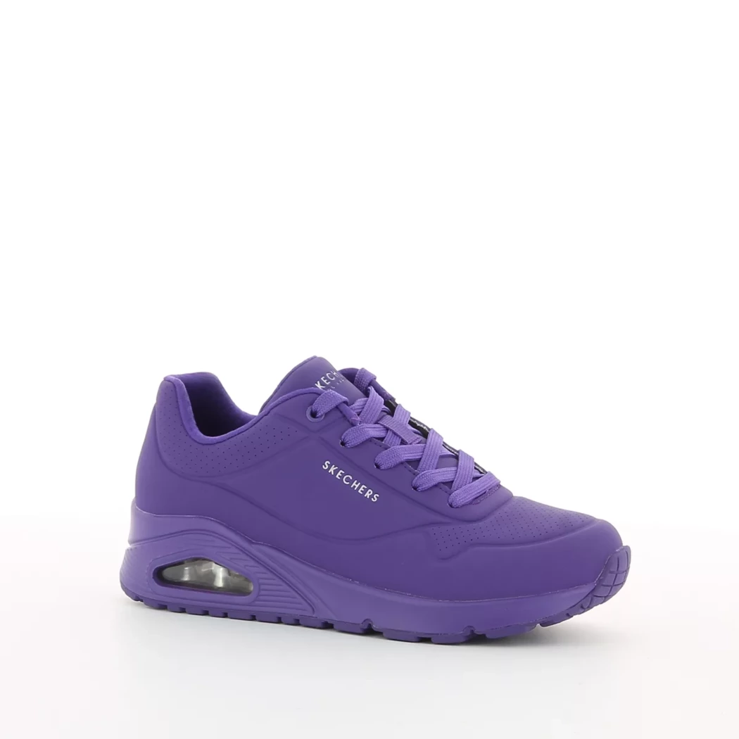 Image (1) de la chaussures Skechers - Baskets Violet / Lilas en Cuir synthétique