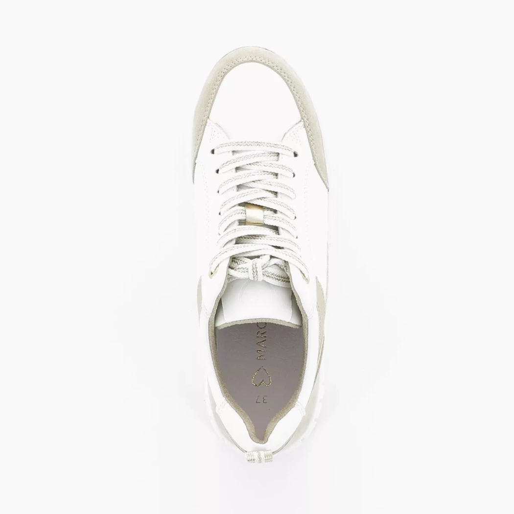 Image (6) de la chaussures Marco Tozzi - Baskets Blanc en Cuir synthétique
