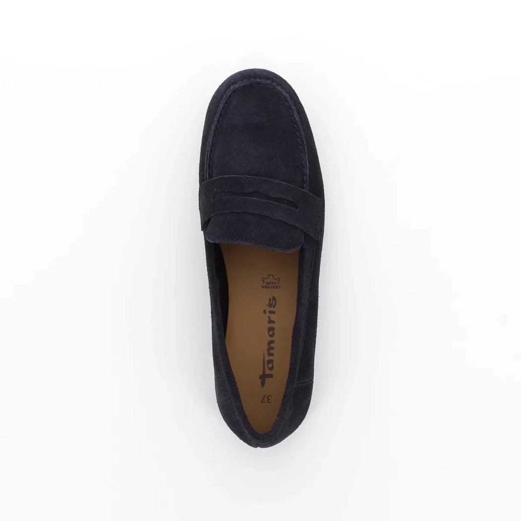 Image (6) de la chaussures Tamaris - Mocassins Bleu en Cuir nubuck