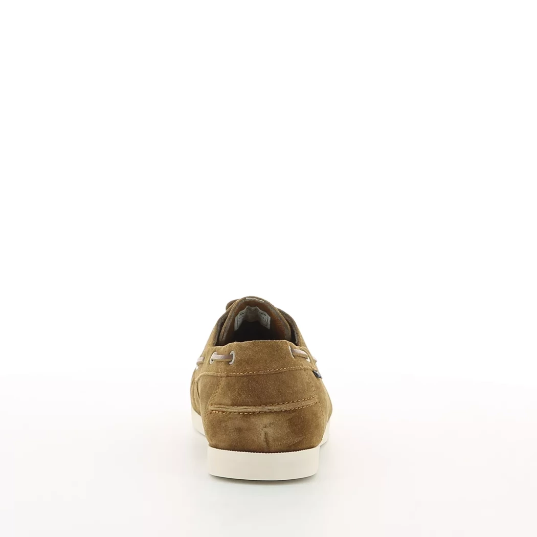 Image (3) de la chaussures Jack & Jones - Chaussures bateau Cuir naturel / Cognac en Cuir nubuck