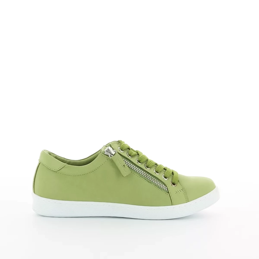 Image (2) de la chaussures Andrea Conti - Baskets Vert en Cuir