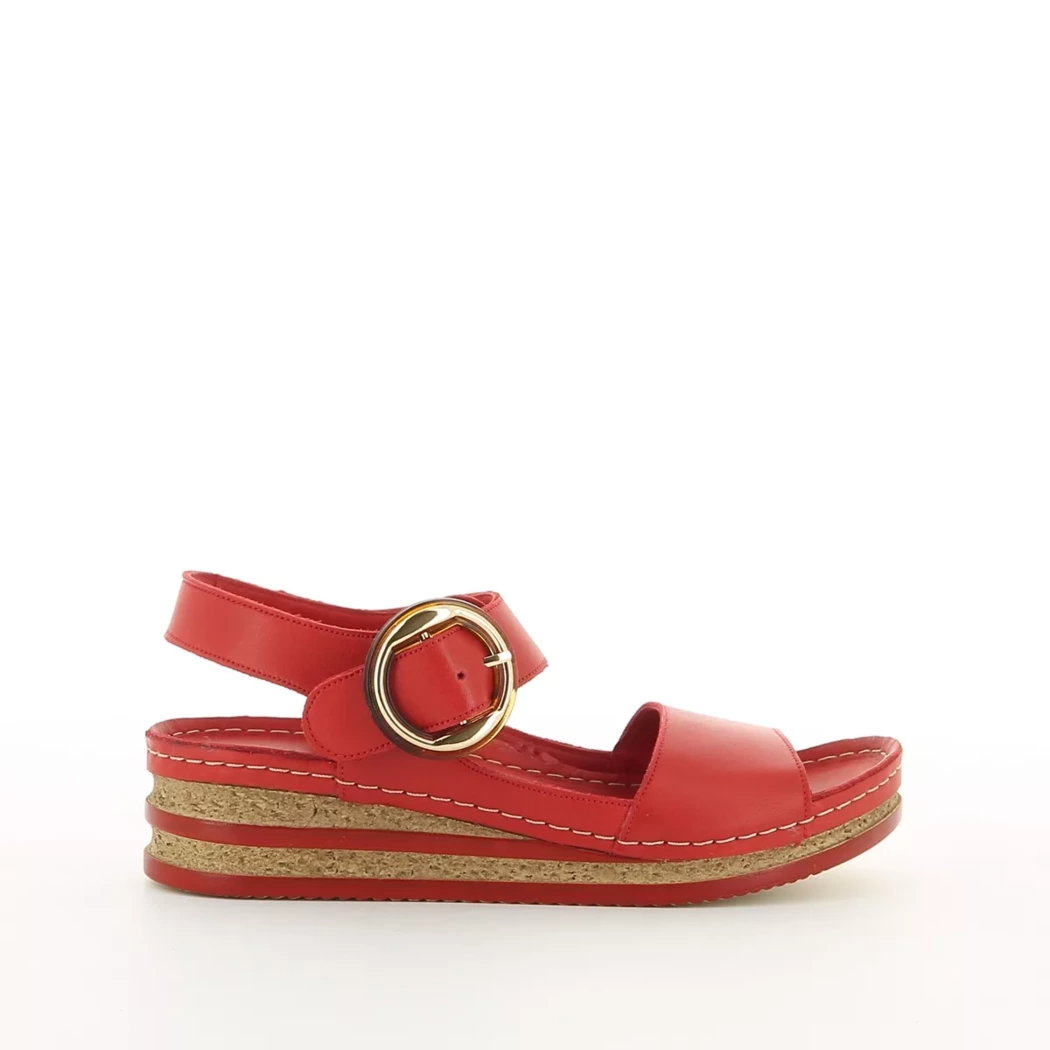 Image (2) de la chaussures Andrea Conti - Sandales et Nu-Pieds Rouge en Cuir