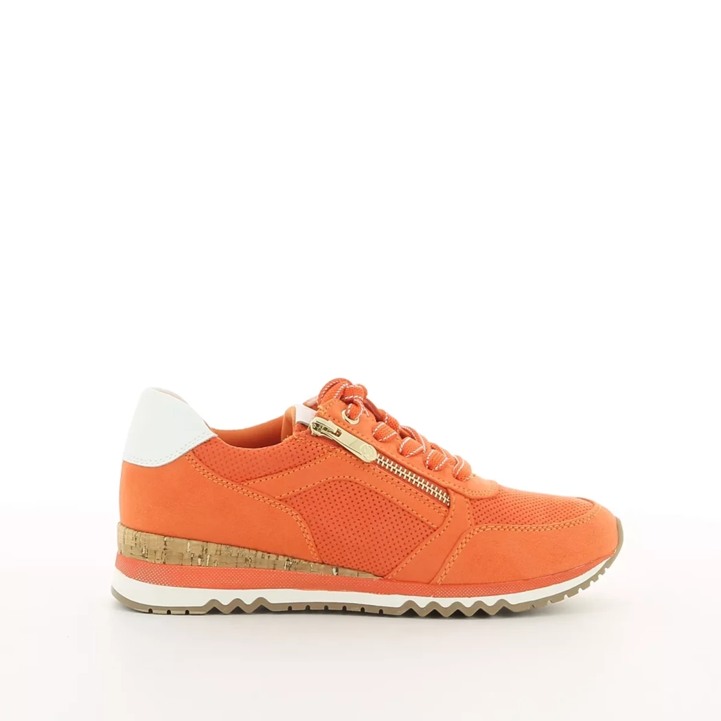 Image (2) de la chaussures Marco Tozzi - Baskets Orange en Cuir synthétique