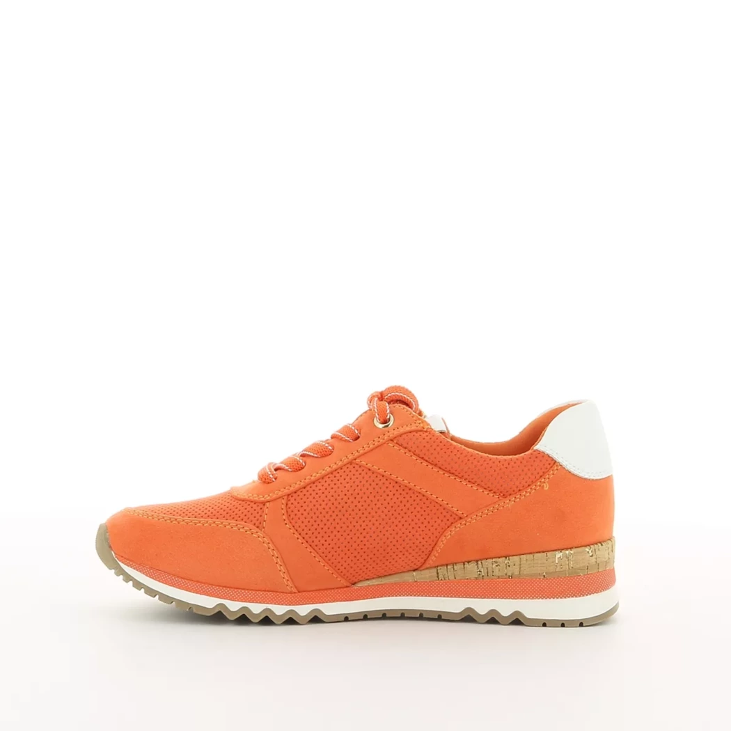 Image (4) de la chaussures Marco Tozzi - Baskets Orange en Cuir synthétique