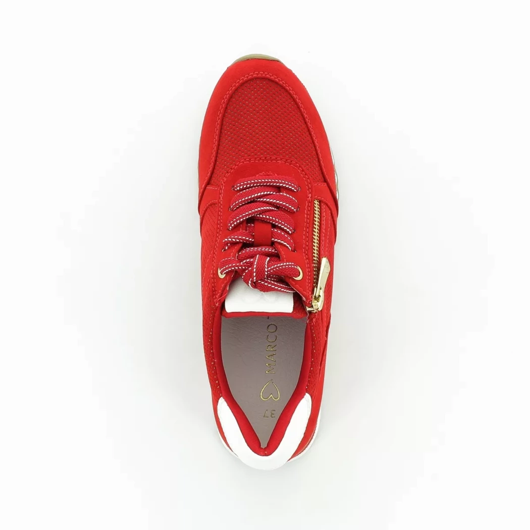 Image (6) de la chaussures Marco Tozzi - Baskets Rouge en Cuir synthétique