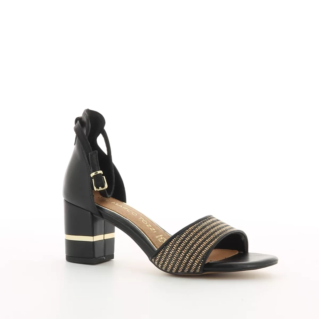 Image (1) de la chaussures Marco Tozzi - Sandales et Nu-Pieds Noir en Cuir synthétique