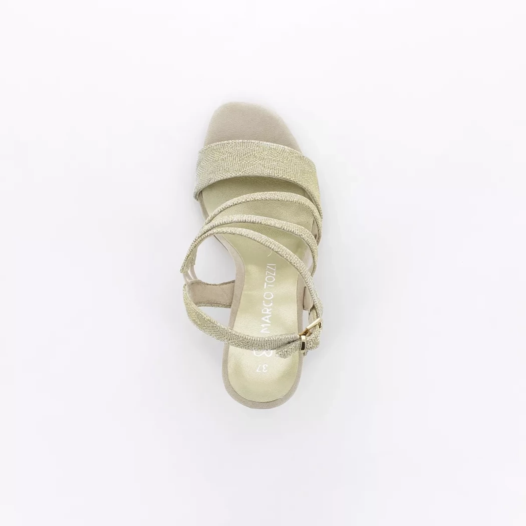 Image (6) de la chaussures Marco Tozzi - Sandales et Nu-Pieds Or / Bronze / Platine en Textile