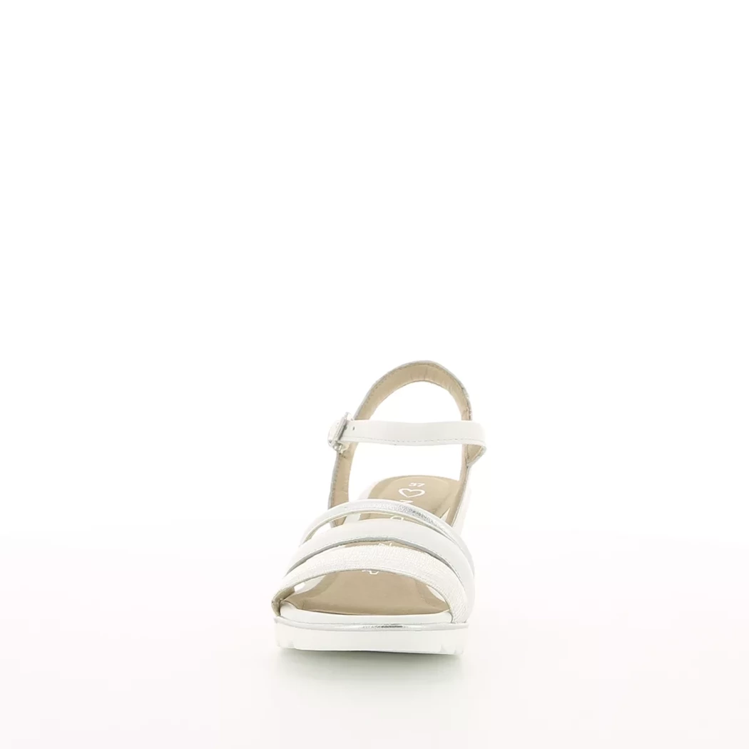 Image (5) de la chaussures Marco Tozzi - Sandales et Nu-Pieds Blanc en Cuir synthétique