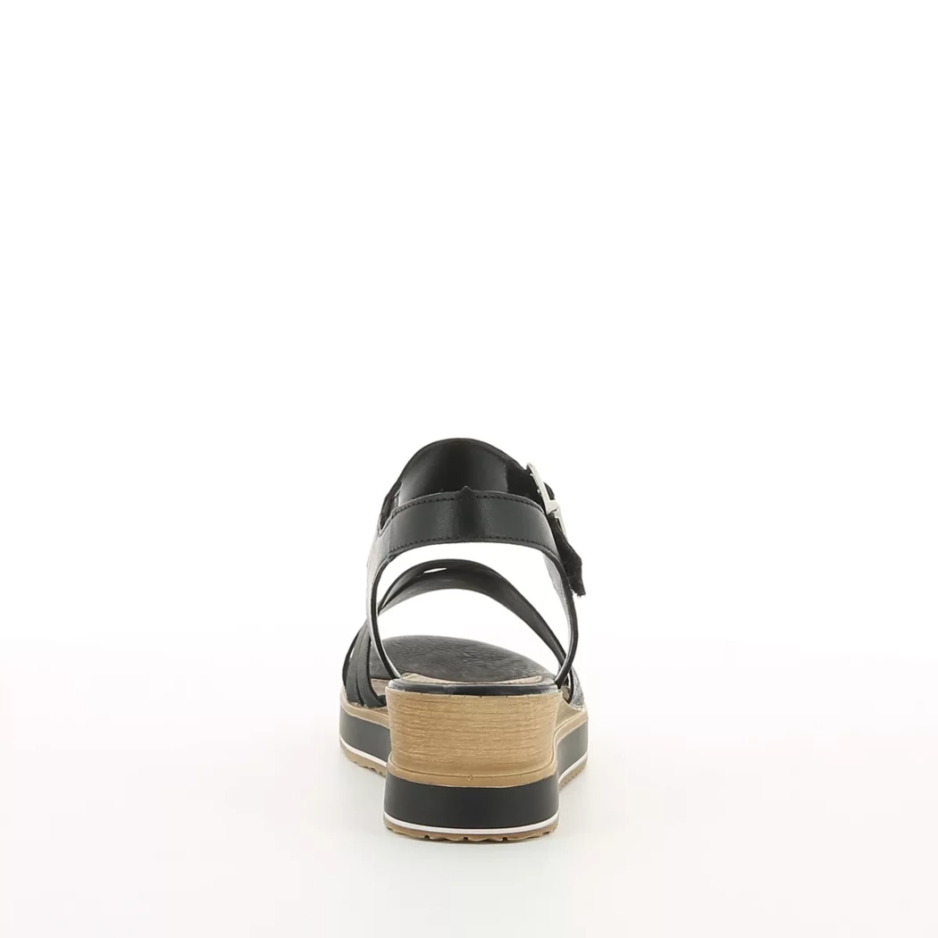 Image (3) de la chaussures Remonte - Sandales et Nu-Pieds Noir en Cuir synthétique