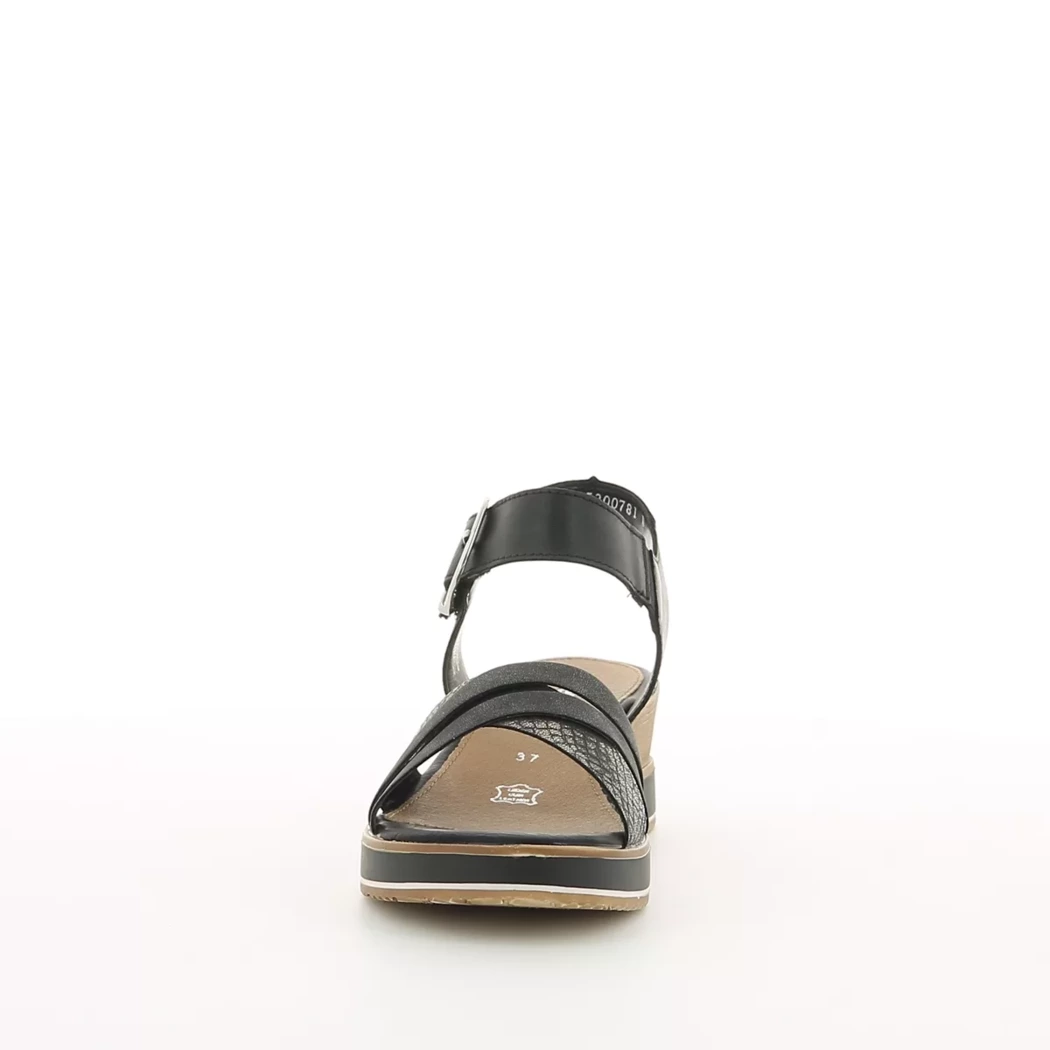 Image (5) de la chaussures Remonte - Sandales et Nu-Pieds Noir en Cuir synthétique