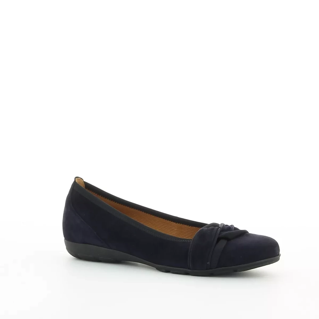 Image (1) de la chaussures Gabor - Ballerines Bleu en Cuir nubuck