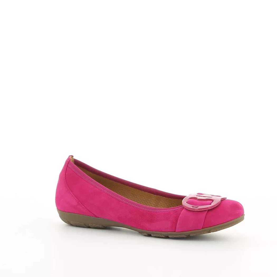 Image (1) de la chaussures Gabor - Ballerines Rose en Cuir nubuck