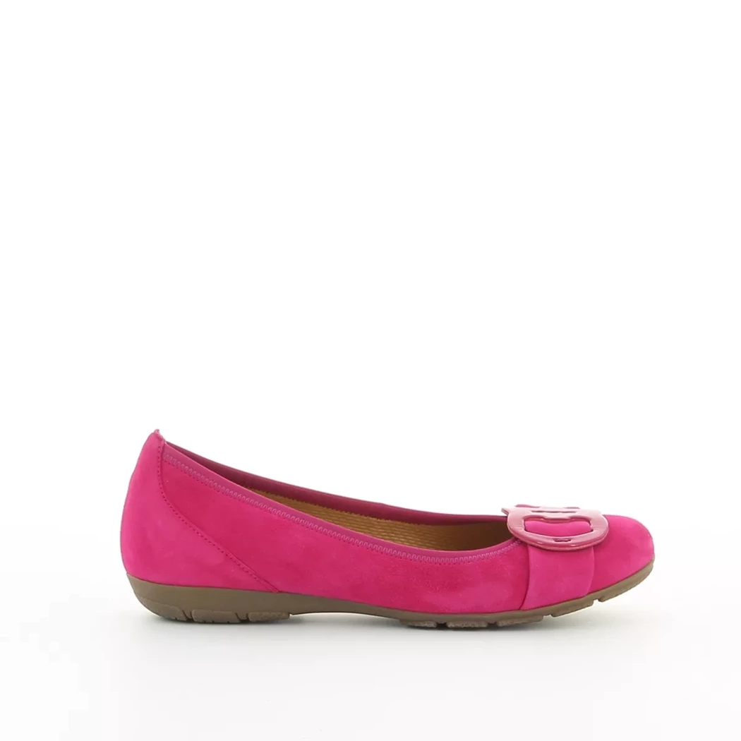Image (2) de la chaussures Gabor - Ballerines Rose en Cuir nubuck