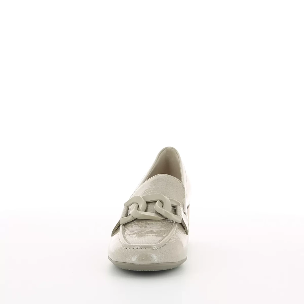 Image (5) de la chaussures Gabor - Mocassins Taupe en Cuir vernis