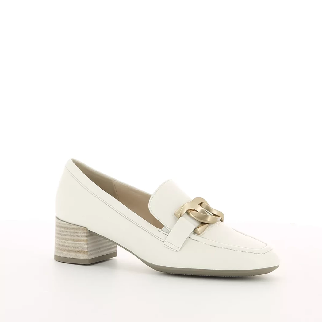 Image (1) de la chaussures Gabor - Mocassins Blanc en Cuir