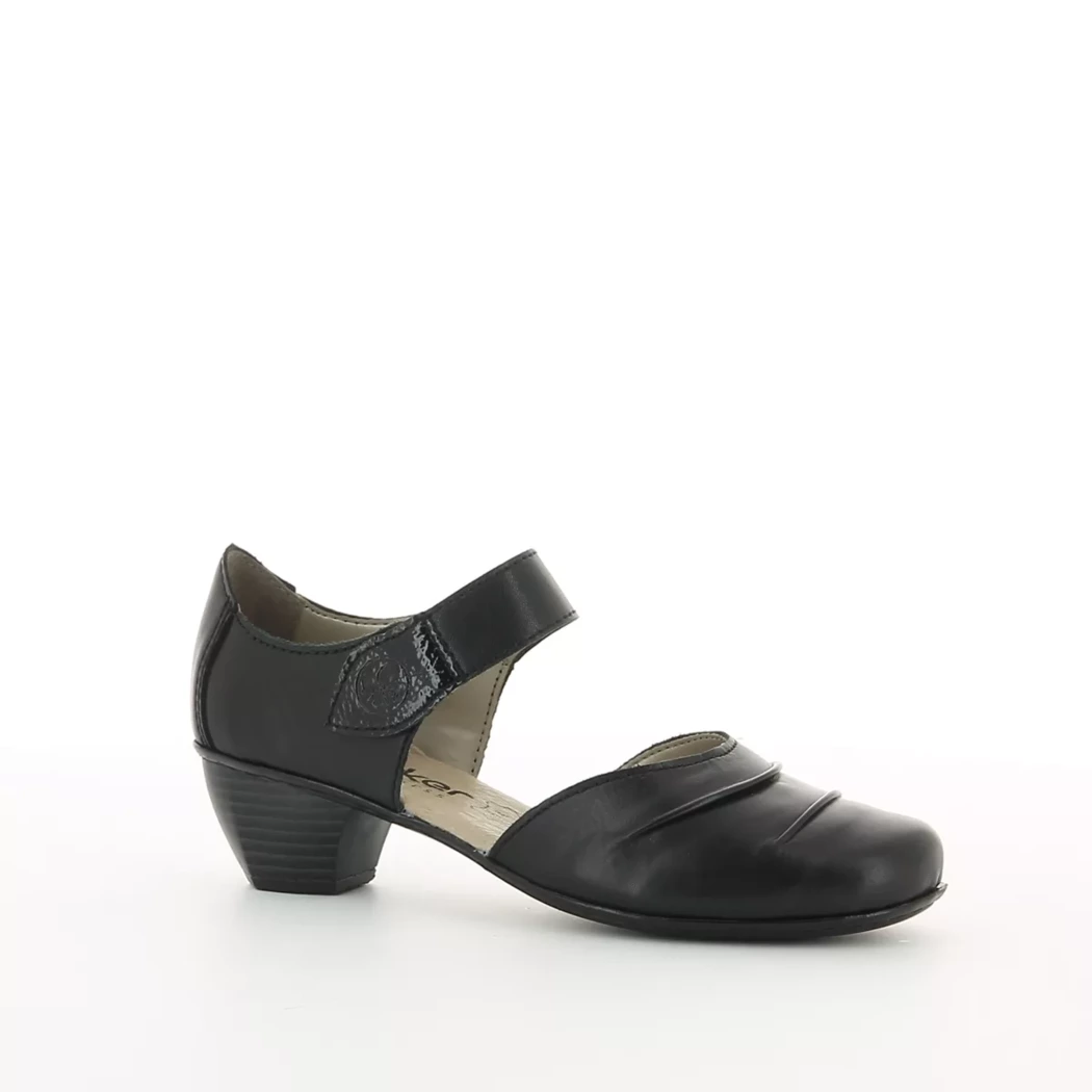 Image (1) de la chaussures Rieker - Escarpins Noir en Cuir