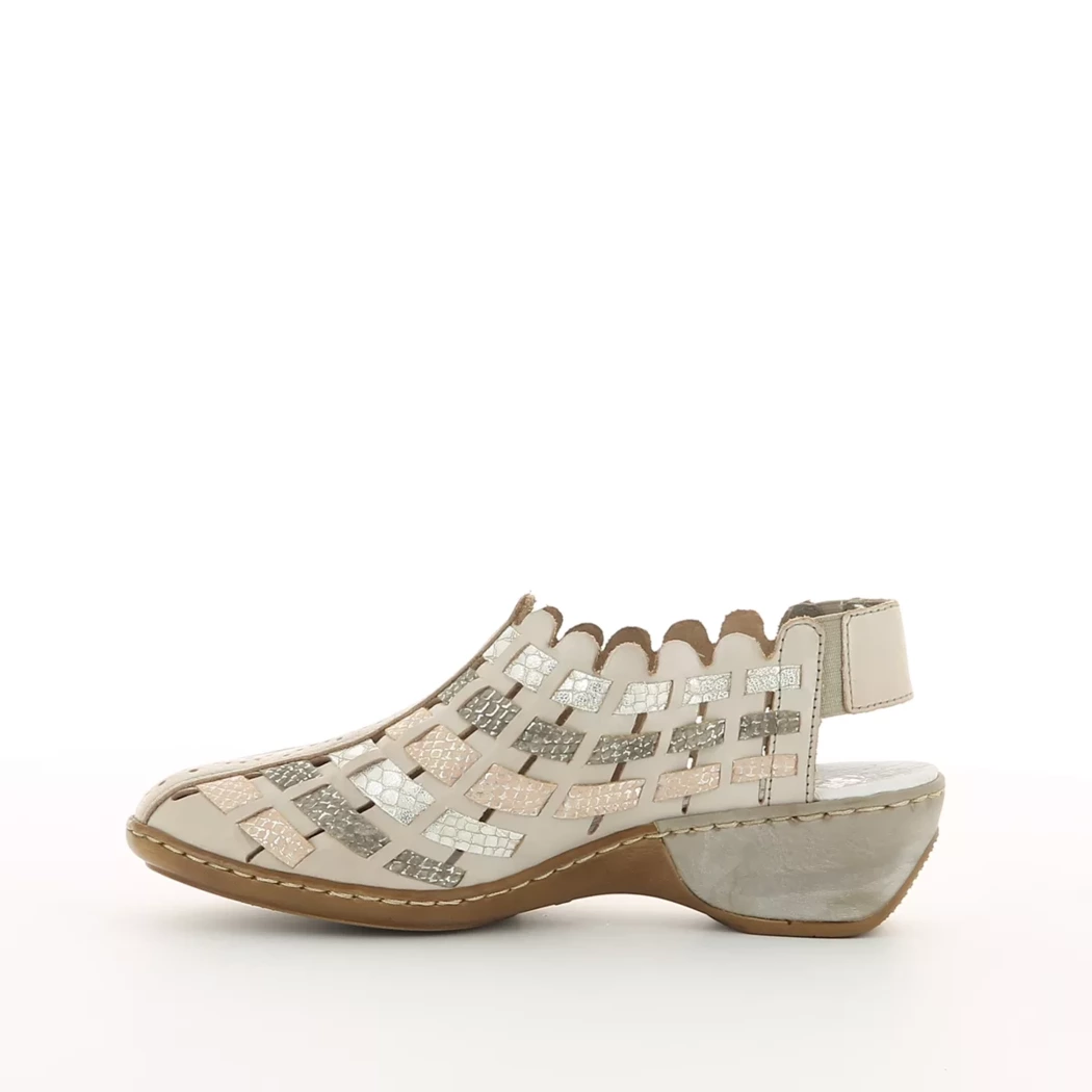 Image (4) de la chaussures Rieker - Escarpins Beige en Cuir