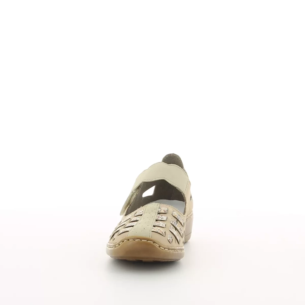 Image (5) de la chaussures Rieker - Escarpins Beige en Cuir nubuck