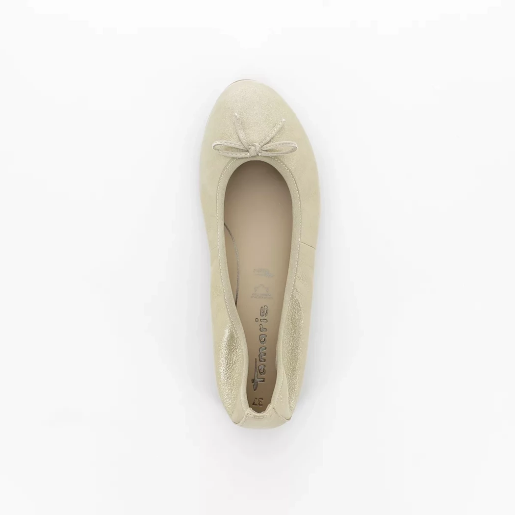 Image (6) de la chaussures Tamaris - Ballerines Or / Bronze / Platine en Cuir synthétique