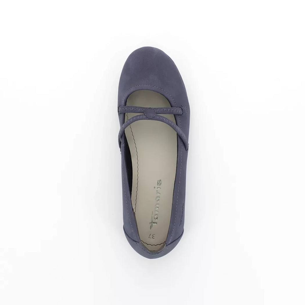 Image (6) de la chaussures Tamaris - Ballerines Bleu en Cuir synthétique