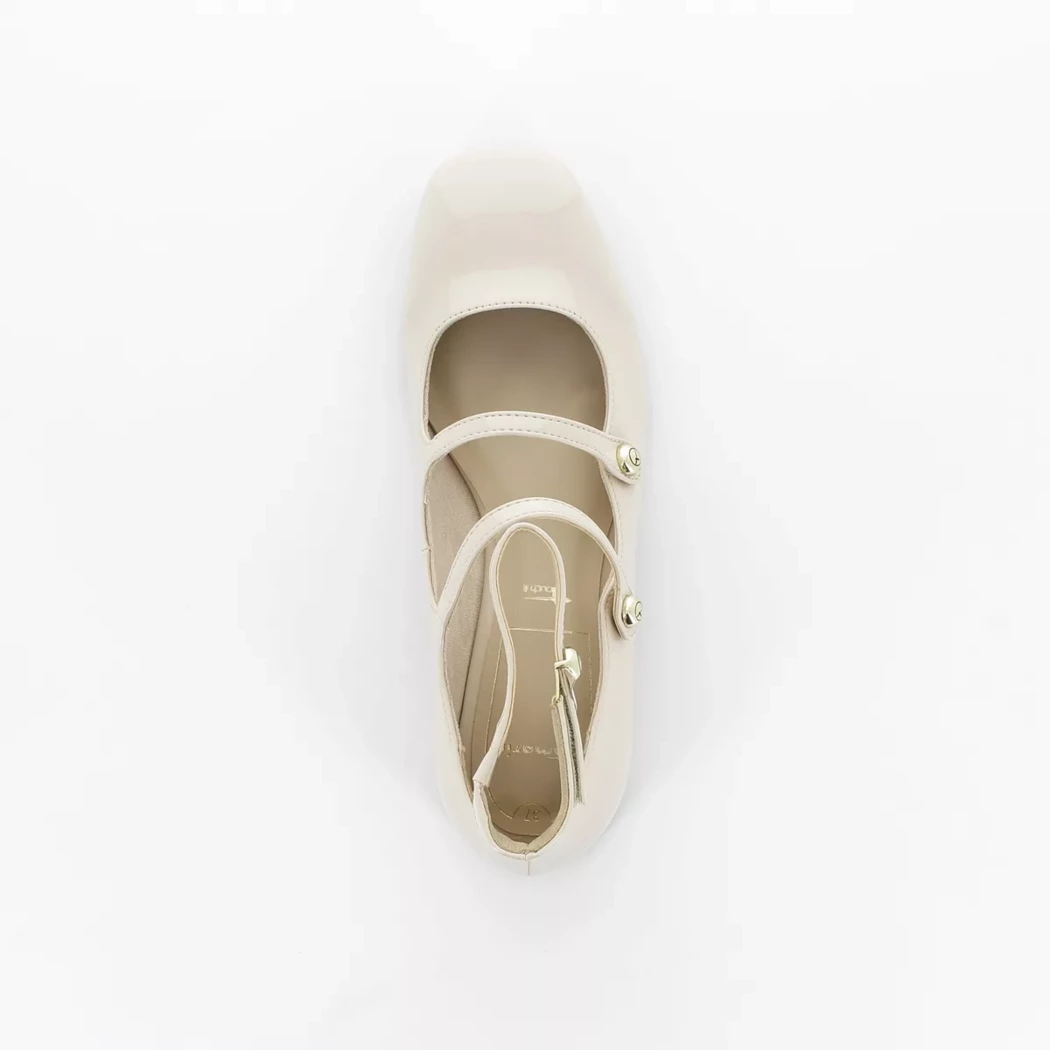 Image (6) de la chaussures Tamaris - Ballerines Beige en Cuir synthétique