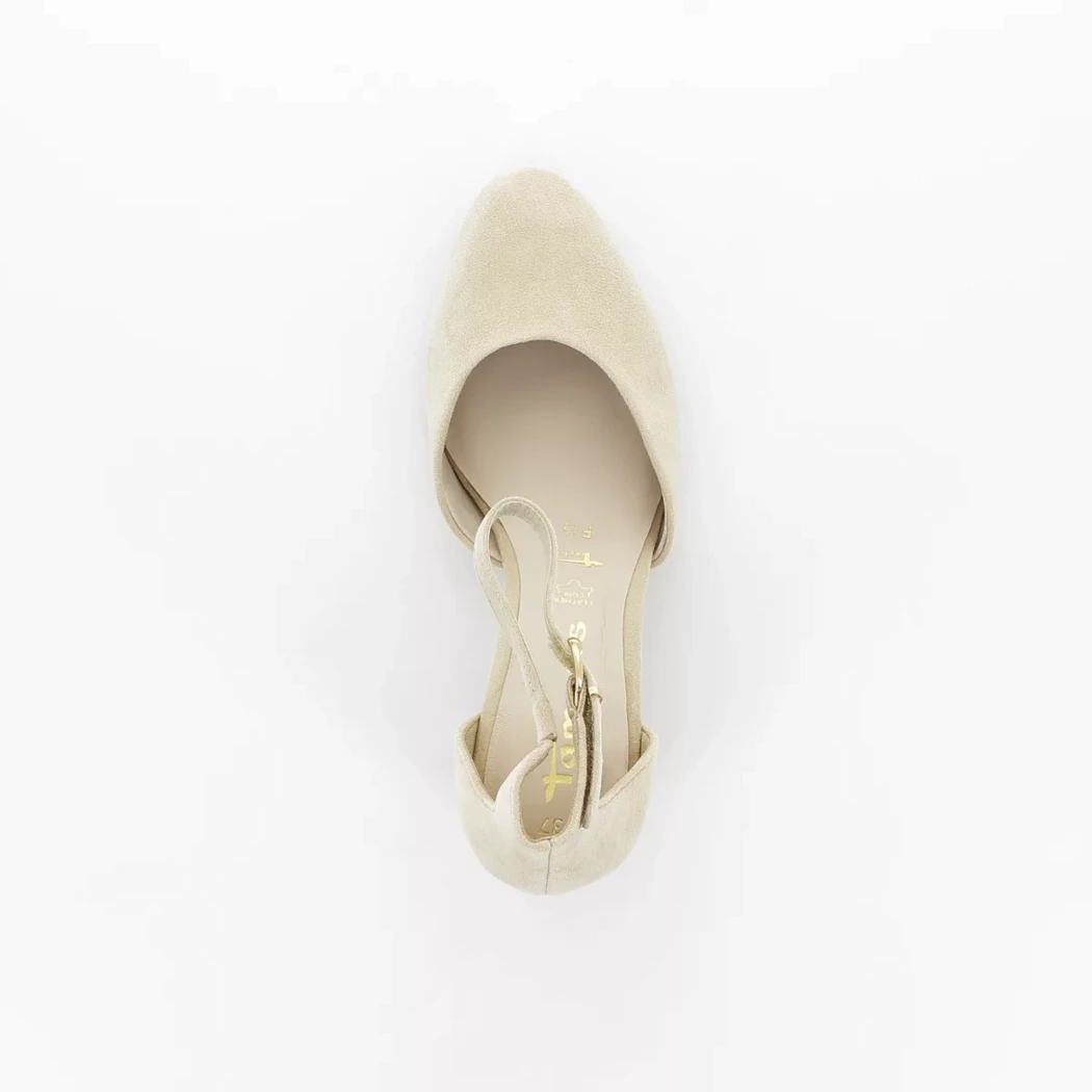 Image (6) de la chaussures Tamaris - Escarpins Beige en Cuir