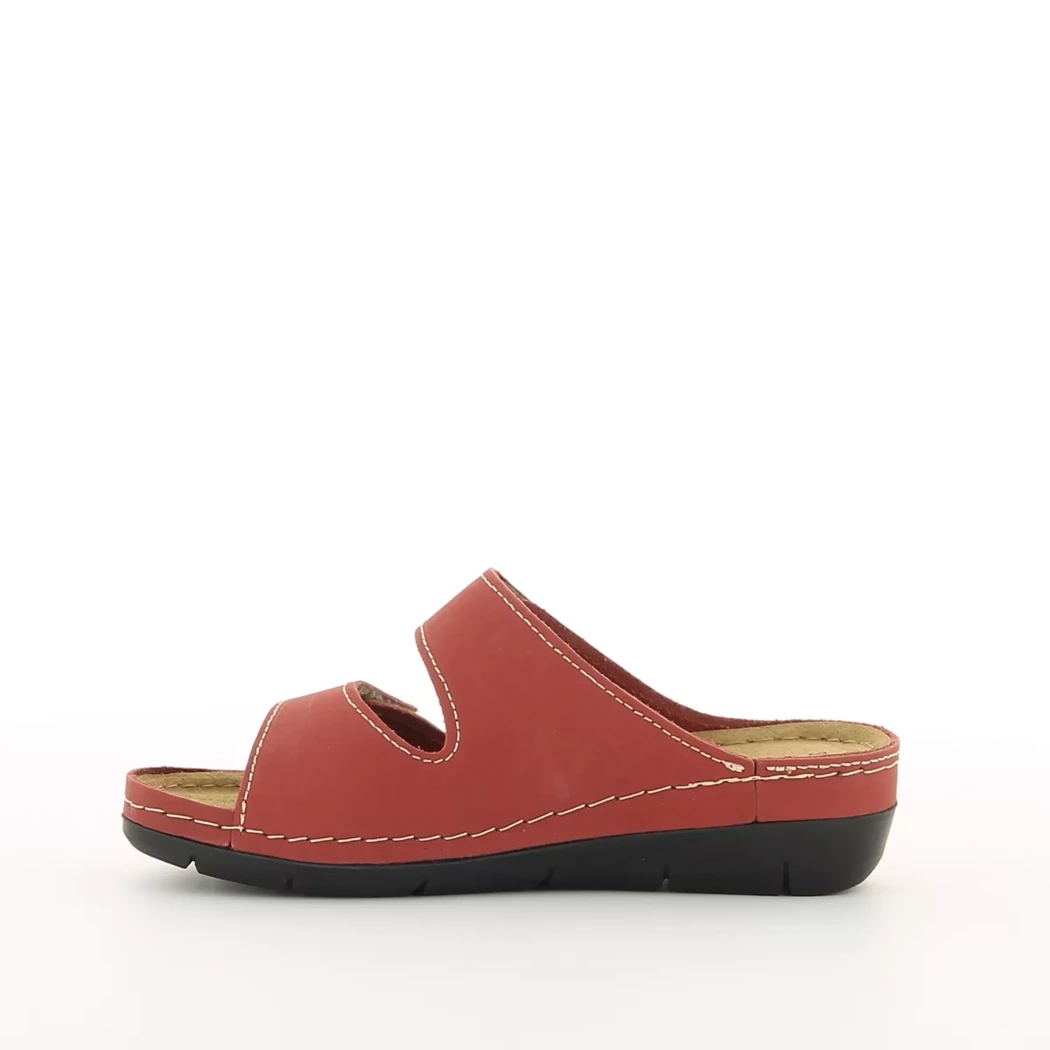 Image (4) de la chaussures Tamaris - Mules et Sabots Rouge en Cuir Image (4) de la chaussures Tamaris - Mules et Sabots Rouge en Cuir
